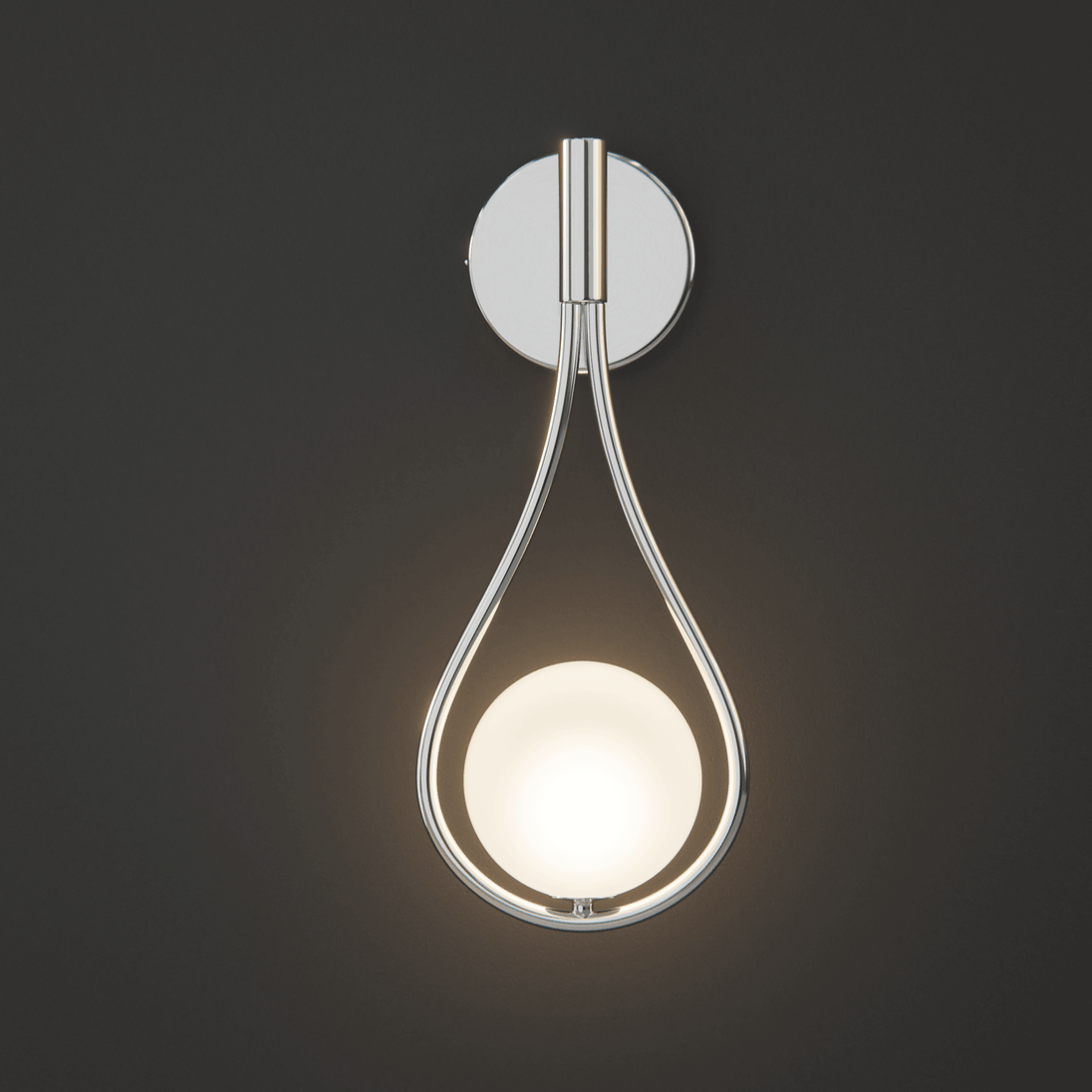 Modern Nordic wall sconce with glass shade