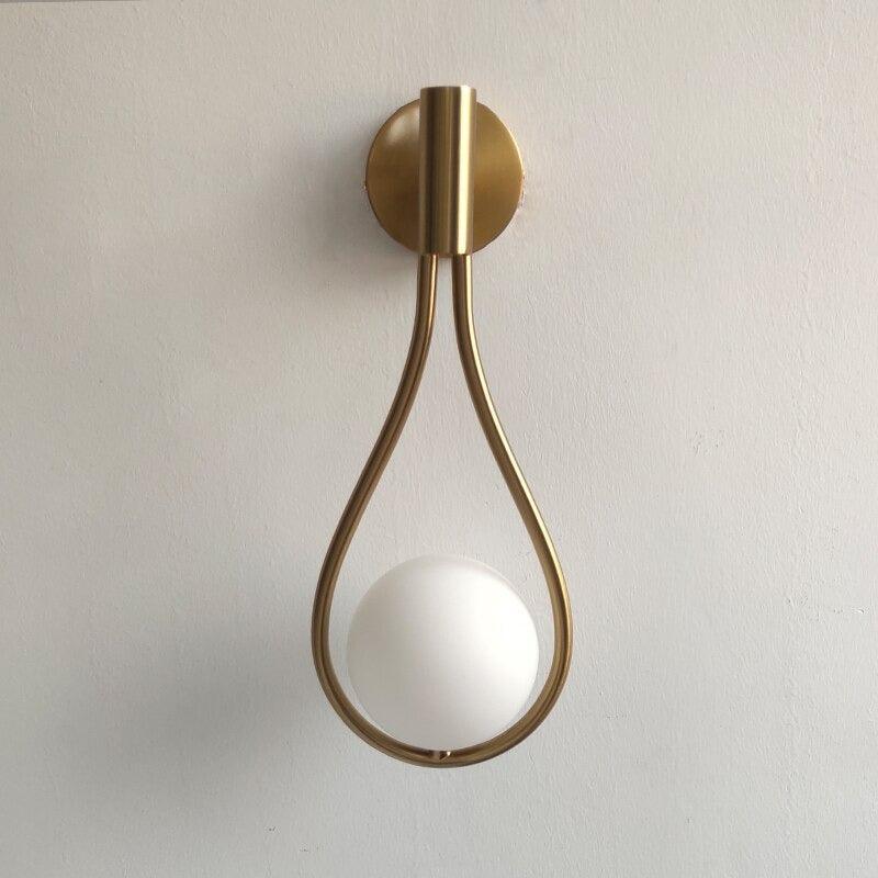 Modern Nordic wall sconce with glass shade