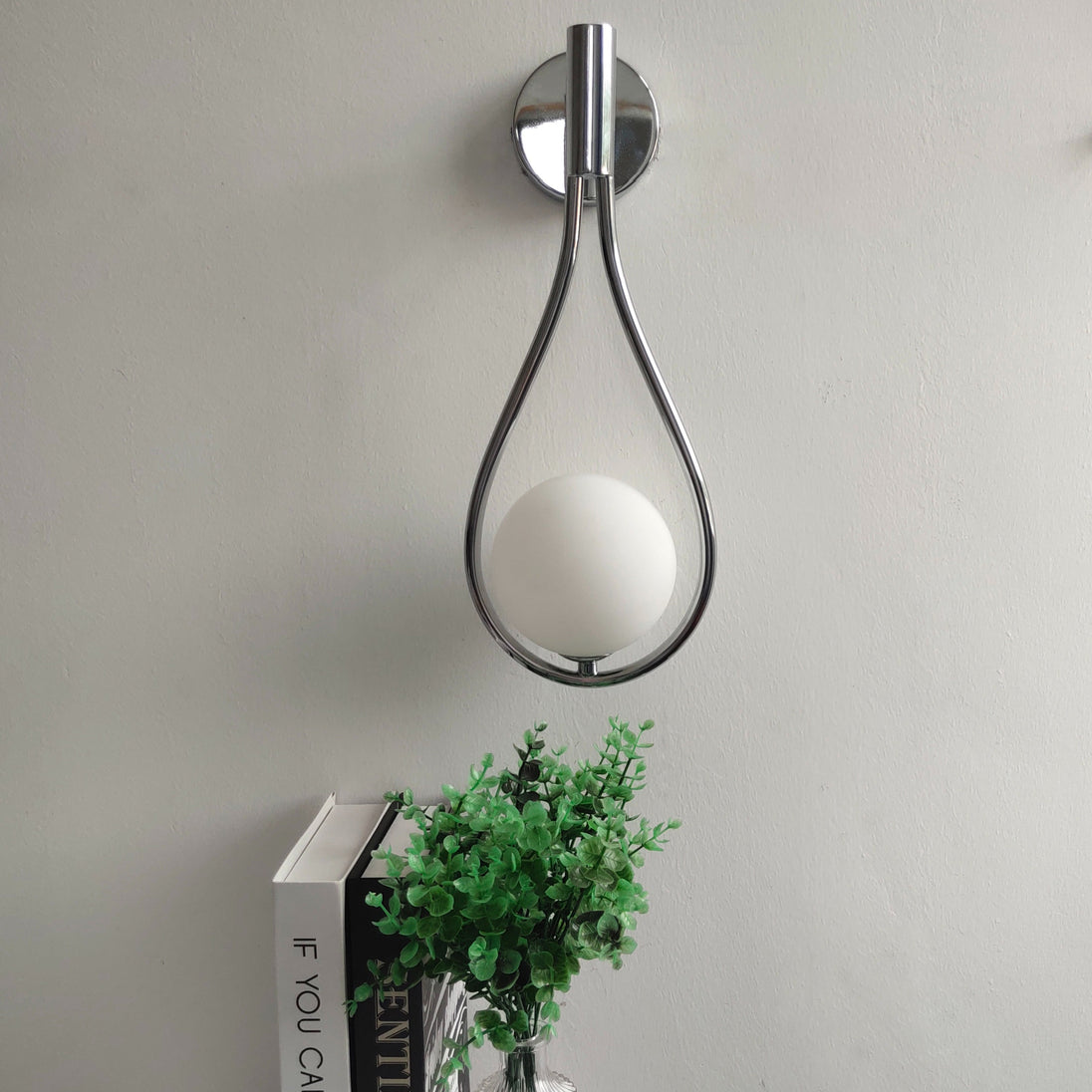Modern Nordic wall sconce with glass shade