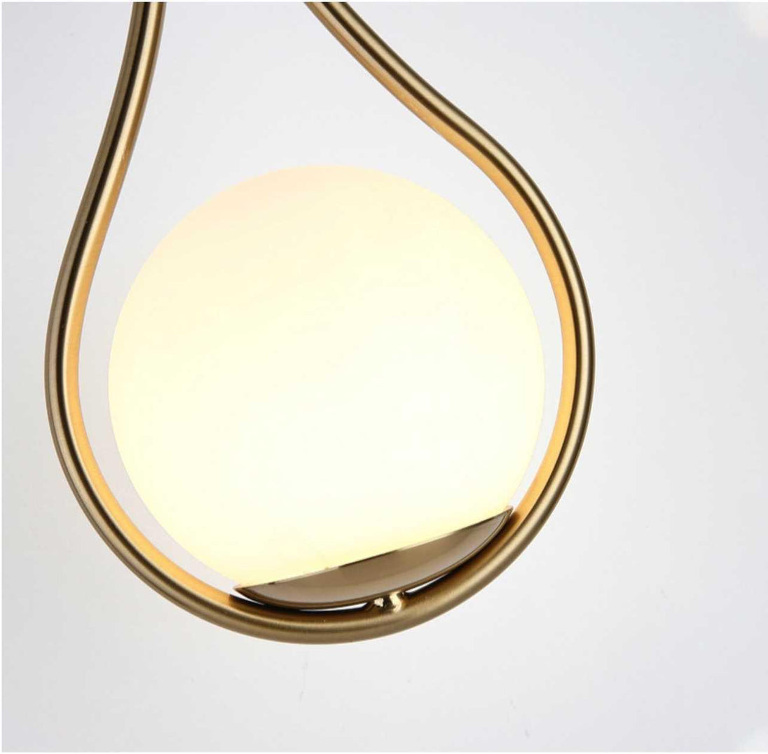 Modern Nordic wall sconce with glass shade