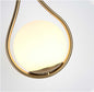Modern Nordic wall sconce with glass shade