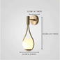Modern Nordic wall sconce with glass shade