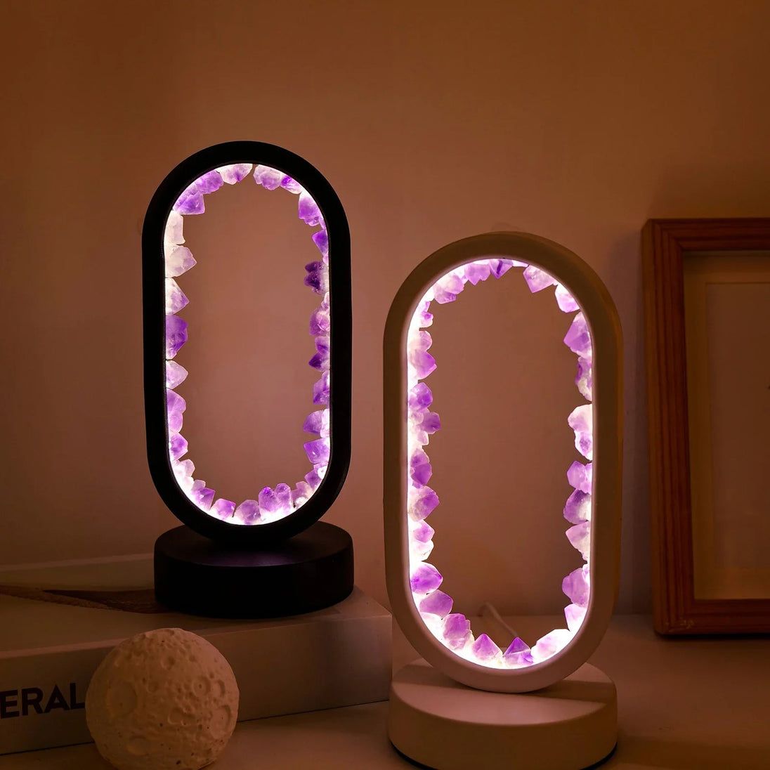 Natural Crystal Table Lamp