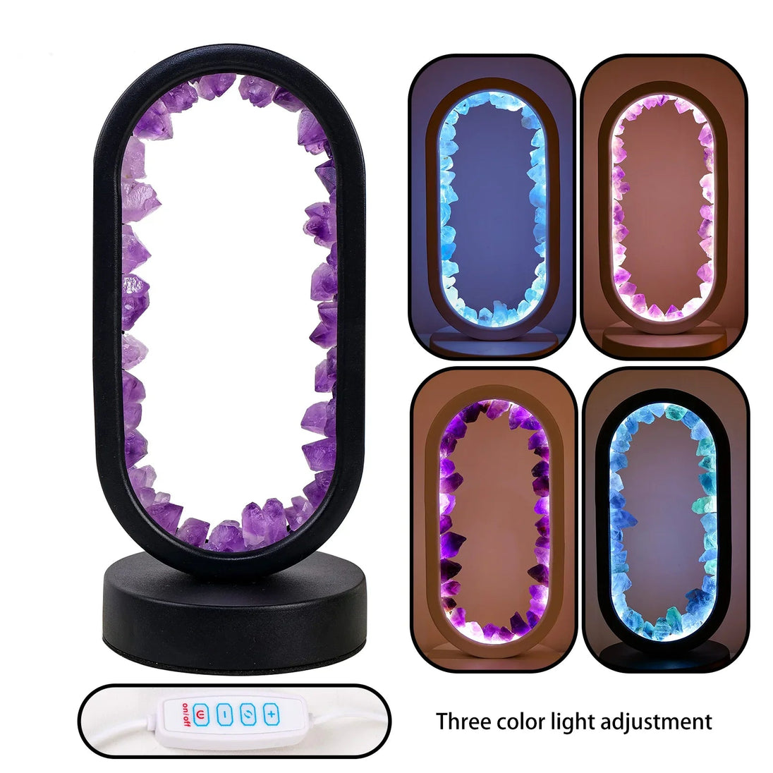 Natural Crystal Table Lamp