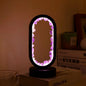 Natural Crystal Table Lamp – Amethyst, Black Base