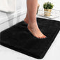 Non-Slip Geometric Bath Mat in Black
