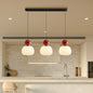Pumpkin Glass Pendant Light – full view