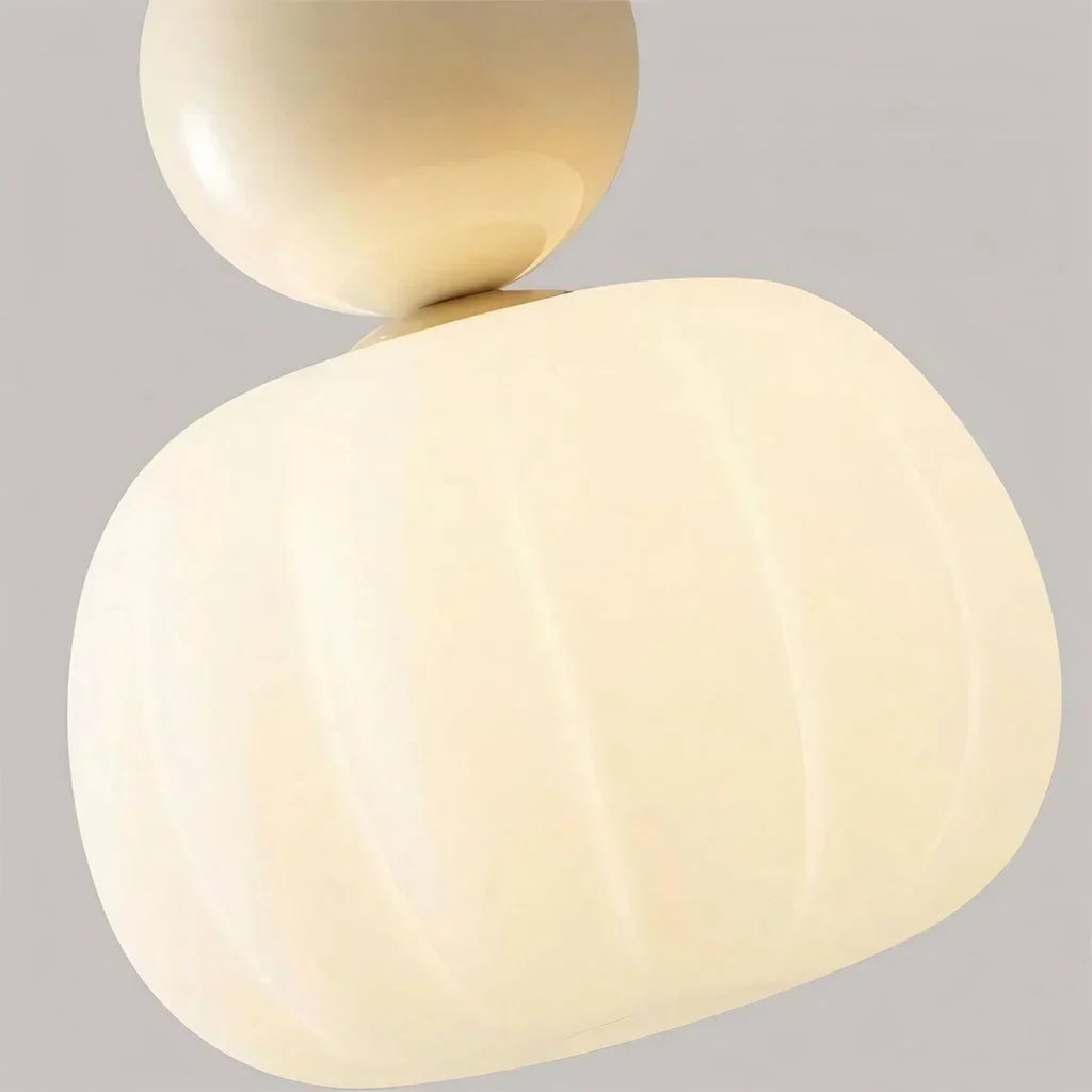 Pumpkin Glass Pendant Light – close-up 14