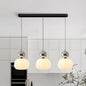 Pumpkin Glass Pendant Light in Chrome – product photo