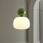 Pumpkin Glass Pendant Light in Green