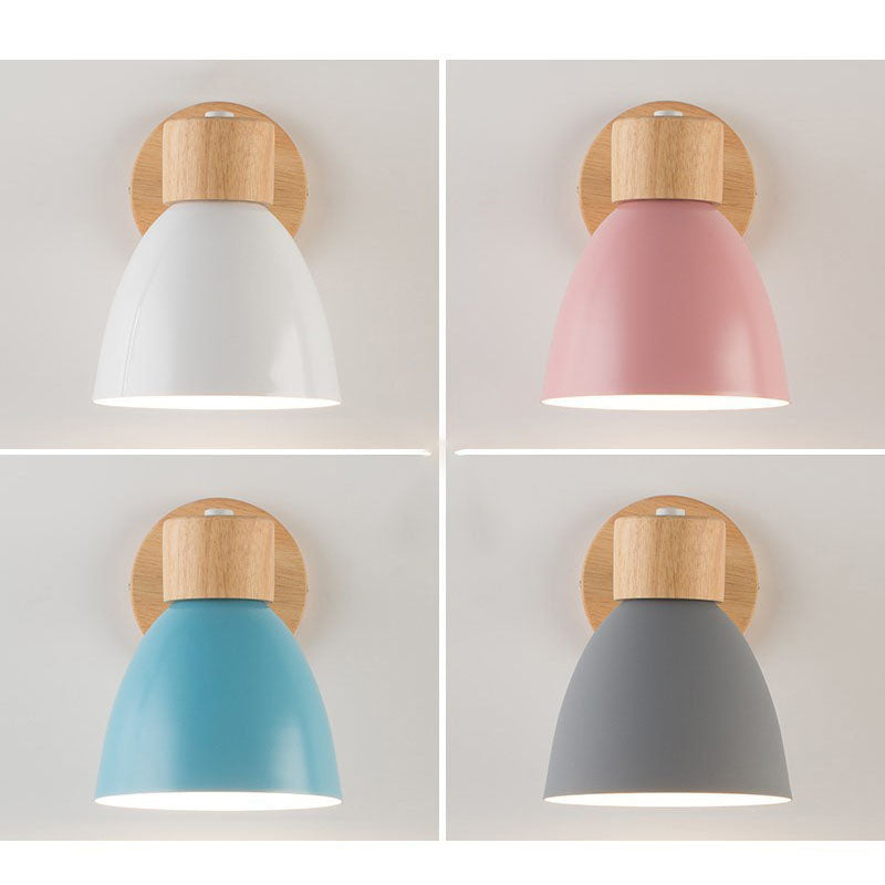 Wood and Iron Wall Sconce – product photo
