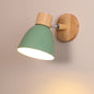 Wood and Iron Wall Sconce in Green – product photo
