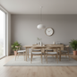 Nordic Wooden Wall Clock – product photo