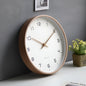 Nordic Wooden Wall Clock – detail view