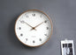Nordic Wooden Wall Clock – styled view