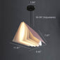 Open Book Pendant Light – in a room setting