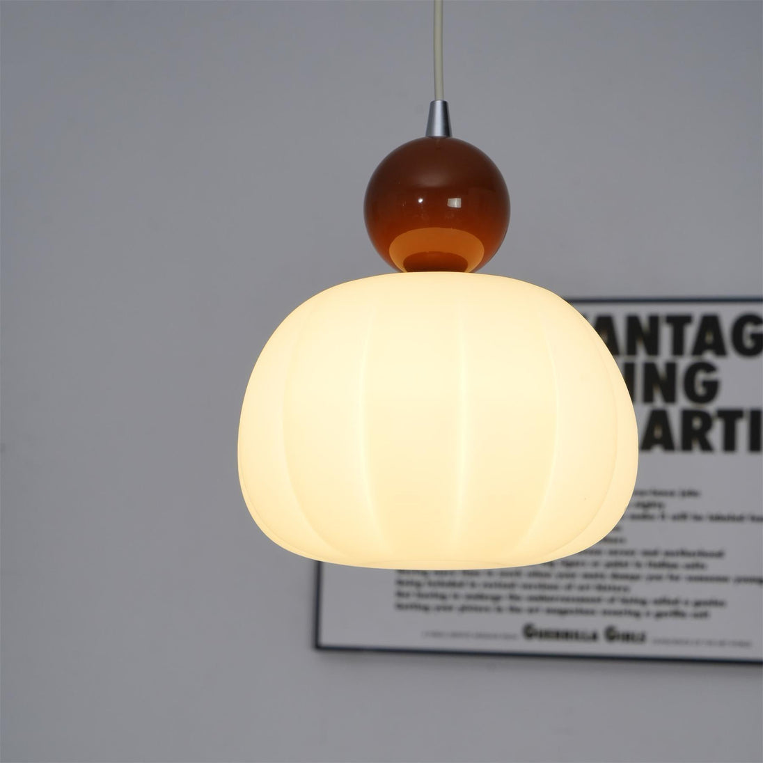 Round Acrylic Mini Pendant Light – close-up