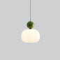 Round Acrylic Mini Pendant Light in Green & White