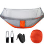 Outdoor Hammock with Mosquito Net in Orange
