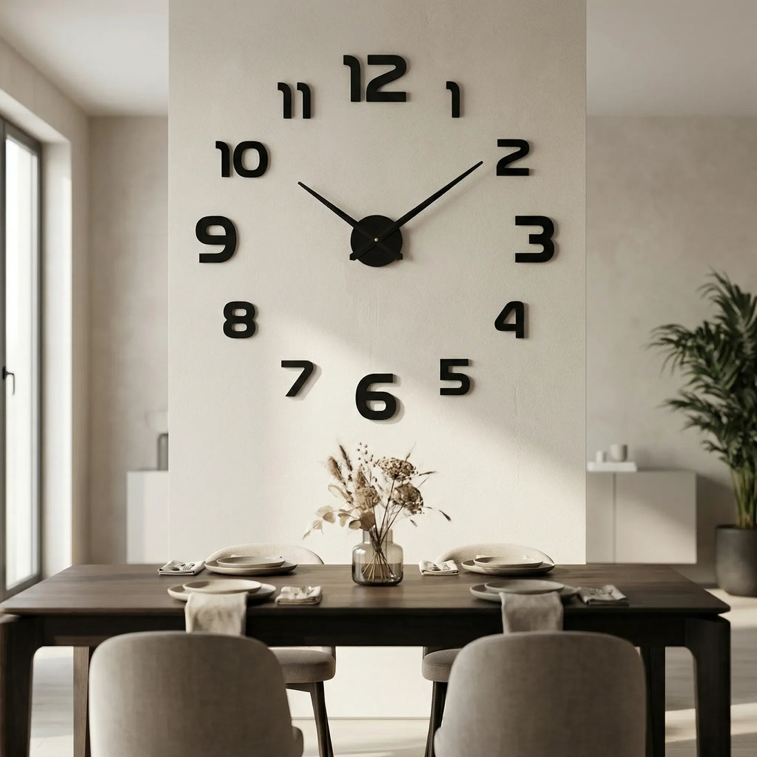 Oversized DIY 3D Wall Clock