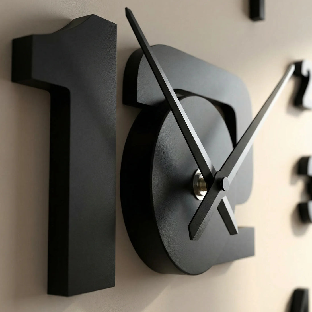 Oversized DIY 3D Wall Clock