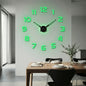 Oversized DIY 3D Wall Clock – Numerals, Glow