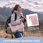 Packable Flannel Travel Blanket with Pillow Bag