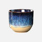 Paint Splatter Ceramic Tea Cup in Blue