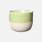 Paint Splatter Ceramic Tea Cup in Green