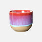 Paint Splatter Ceramic Tea Cup in Red