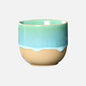 Paint Splatter Ceramic Tea Cup in Teal
