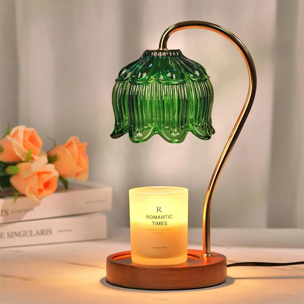 Petal Glass Candle Warmer Lamp – product photo
