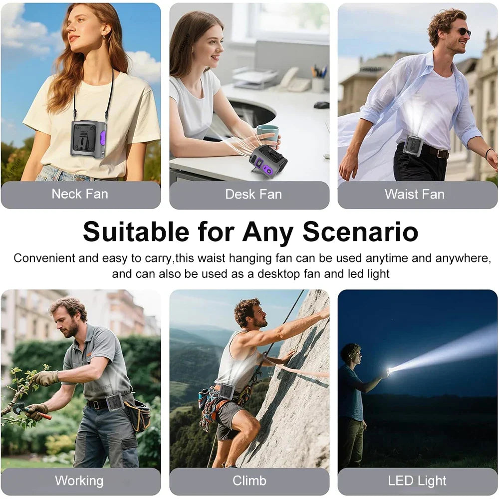 Portable Cooling Fan with Power Bank