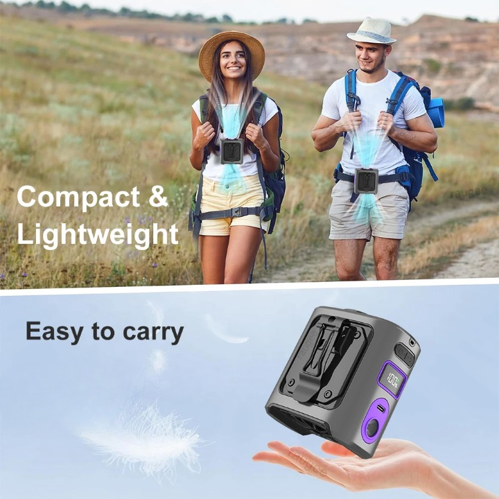 Portable Cooling Fan with Power Bank