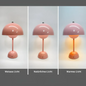 Portable rechargeable LED table lamp