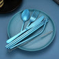 Portable Stainless Steel Cutlery Set with Case