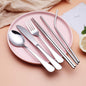 Portable Stainless Steel Cutlery Set with Case