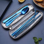 Portable Stainless Steel Cutlery Set with Case