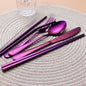Portable Stainless Steel Cutlery Set with Case