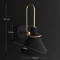 Geometric Metal Wall Lamp – close-up