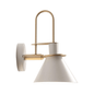 Geometric Metal Wall Lamp – in a room setting