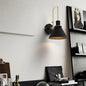 Geometric Metal Wall Lamp in Black