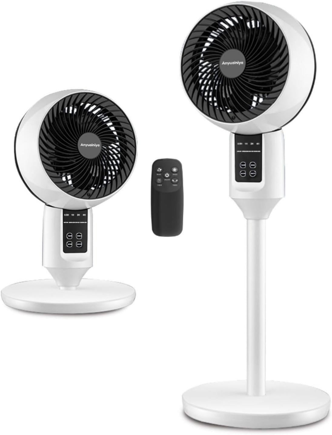 Quiet Pedestal Fan with 3D Oscillation and Remote