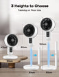 Quiet Pedestal Fan with 3D Oscillation and Remote