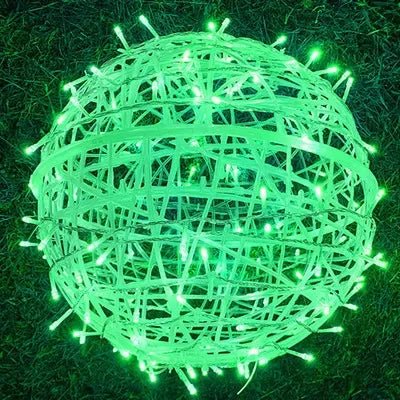 Rattan-Look LED Light Ball for Indoor and Outdoor