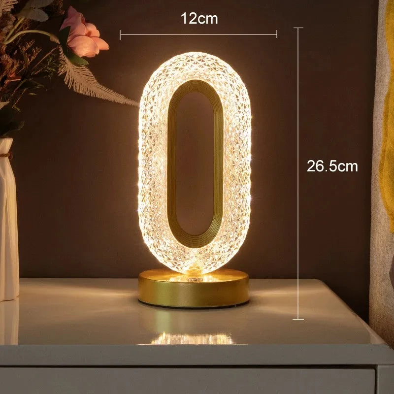 3D Crystal LED Night Light – detail view