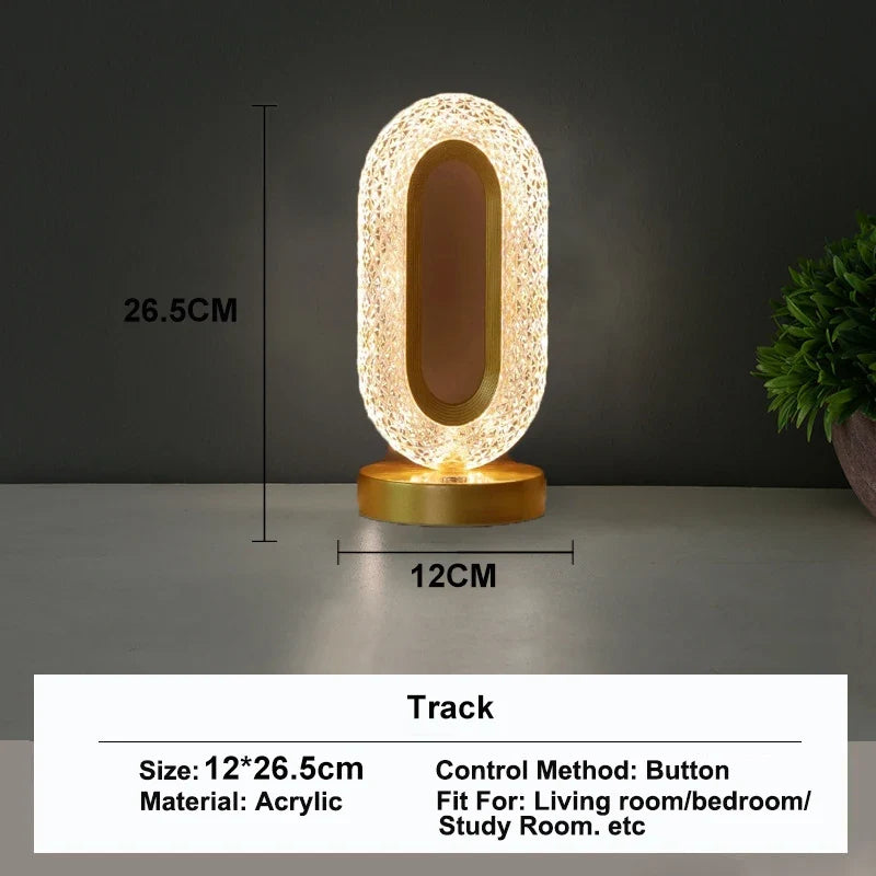 3D Crystal LED Night Light – Track