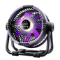 Rechargeable Camping Fan with LED Light and Remote