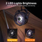 Rechargeable Camping Fan with LED Light and Remote