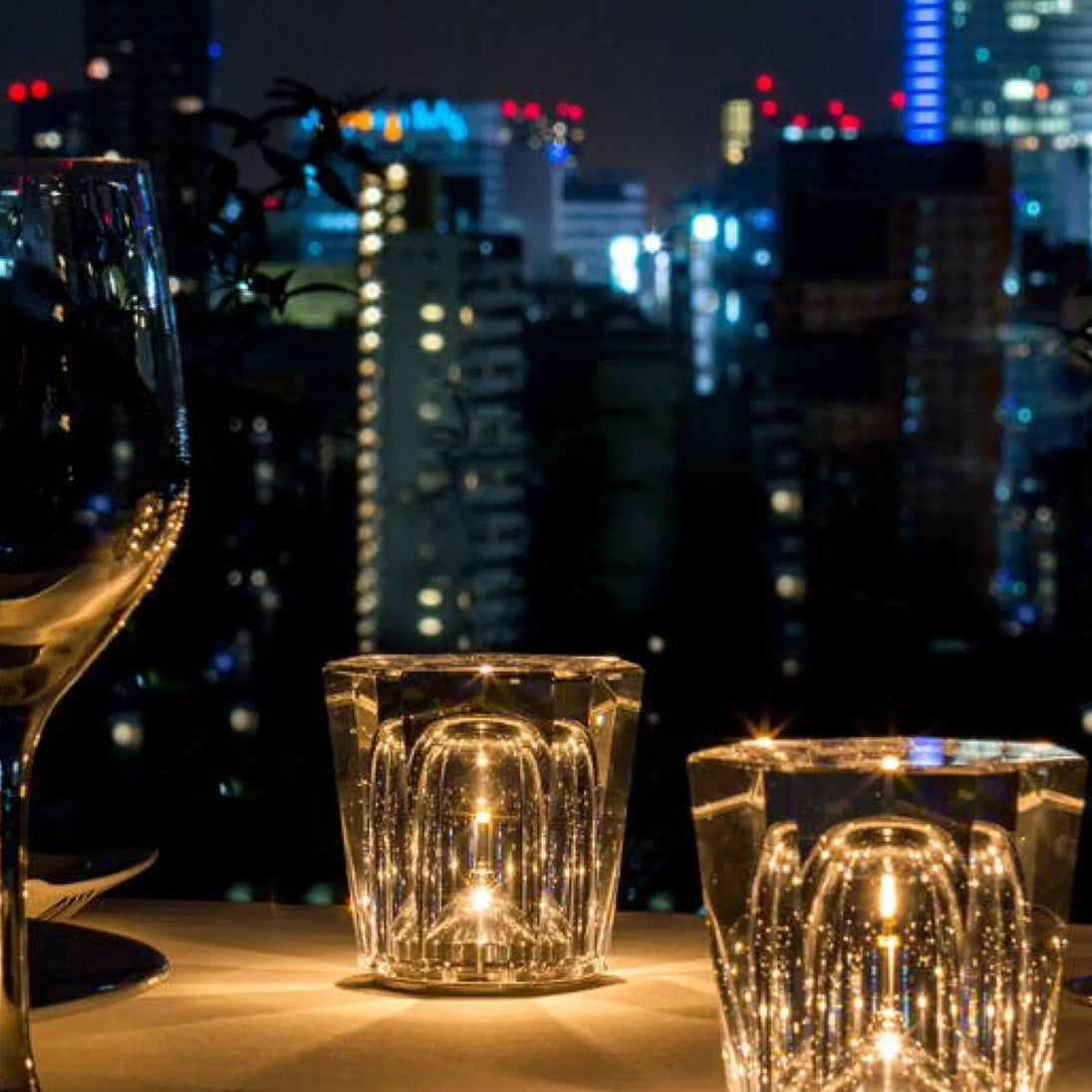 Rechargeable Crystal Diamond Table Lamp
